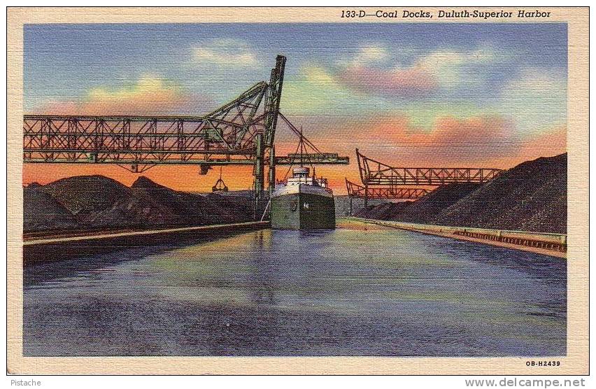 Duluth Minnesota Minn. - Coal Dock Embarcadère Bateau Port Harbor - 40-50s - Neuve Unused - Other & Unclassified