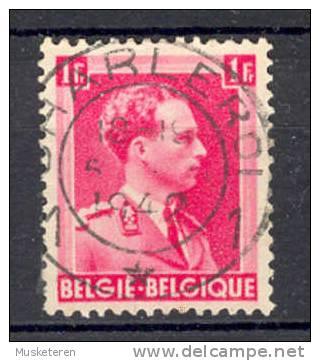 Belgium King König Leopold III Deluxe Cancel CHARLEROI 1942 !! - 1934-1935 Leopold III