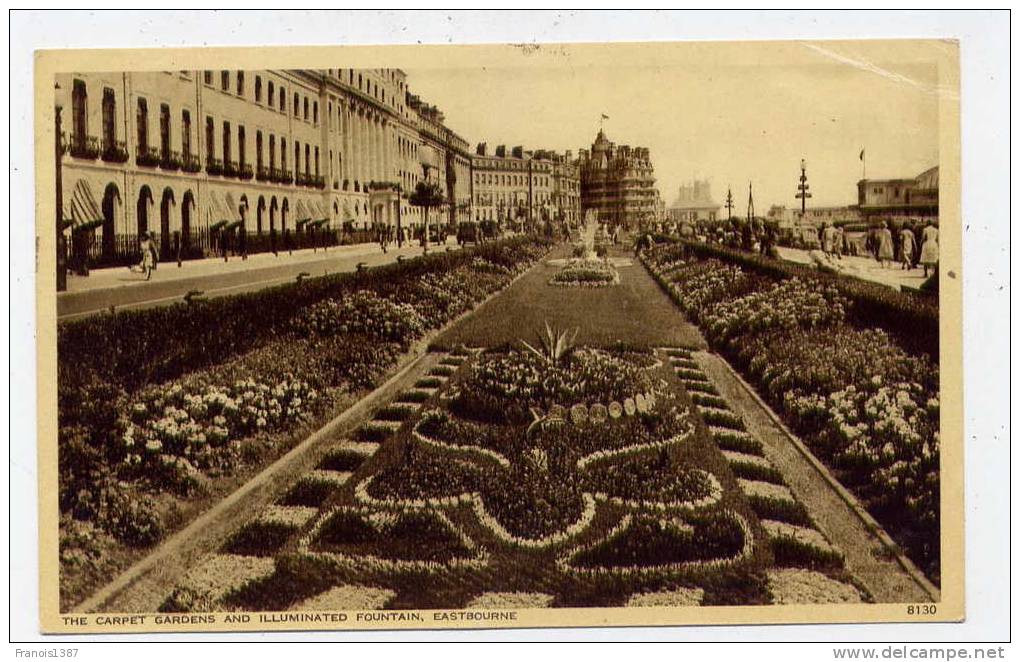 Ref 150 - ROYAUME-UNI - ANGLETERRE - The Carpet Garden And Illuminated Fountain - EASTBOURNE - Eastbourne