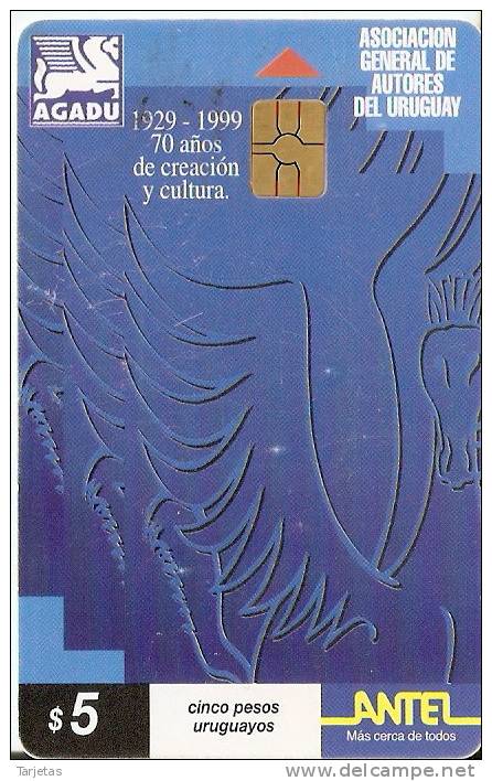 Nº 81 TARJETA DE URUGUAY AGADU - Uruguay