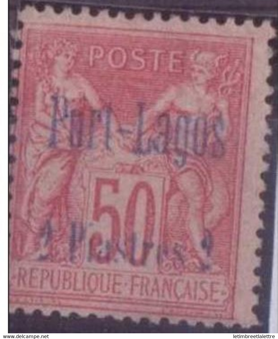 ⭐ Port Lagos - YT N° 5 * - Neuf Avec Charnière - 1893 ⭐ - Other & Unclassified