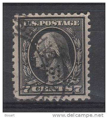 Etats Unis Timbre Ob.Perforé G.Washington   1916.19.n°205B C.15 &euro; - Used Stamps