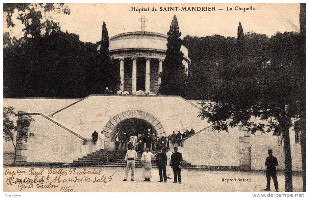 83 ST MANDRIER Hopital, Chapelle, Ed Juge, 1918 - Saint-Mandrier-sur-Mer