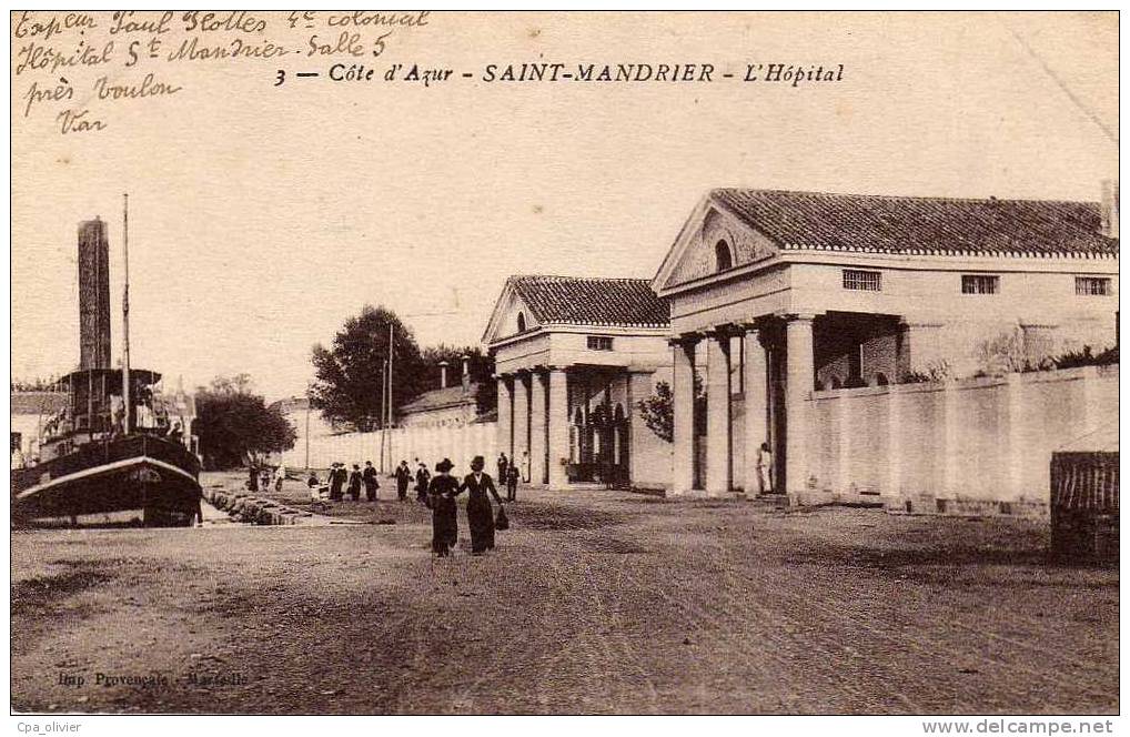 83 ST MANDRIER Hopital, Ed IP 3, Cote D'Azur, 1918 - Saint-Mandrier-sur-Mer