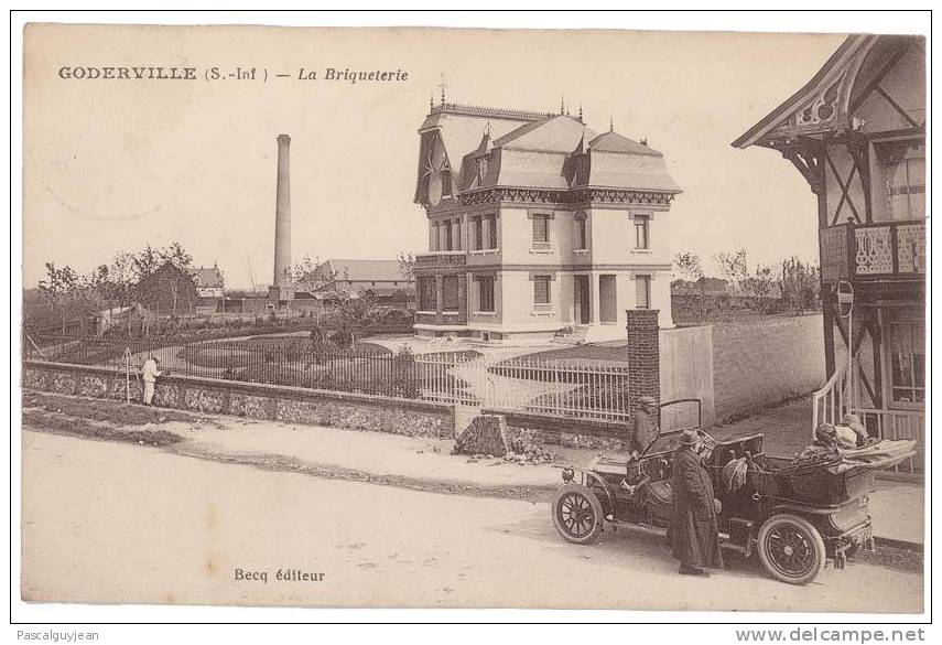 CPA GODERVILLE - LA BRIQUETERIE - AUTOMOBILE - Goderville