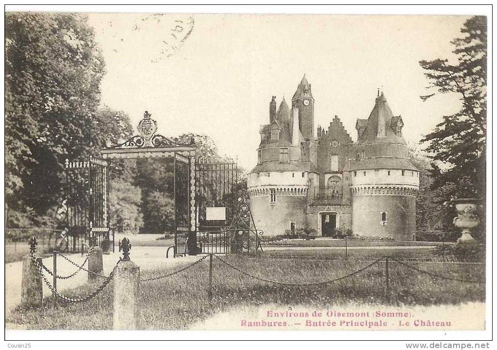 80 OISEMONT - Rambures - Entrée Principale - Le Château : Edit : - Oisemont
