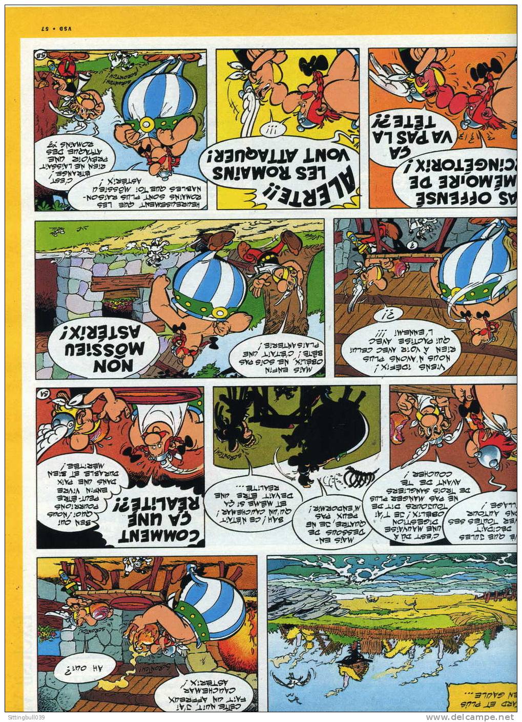 ASTERIX. DANS VSD N°998 D'OCT.1996 AVEC UN DESSIN INEDIT ET 5 PAGES INTERIEURES. - Astérix