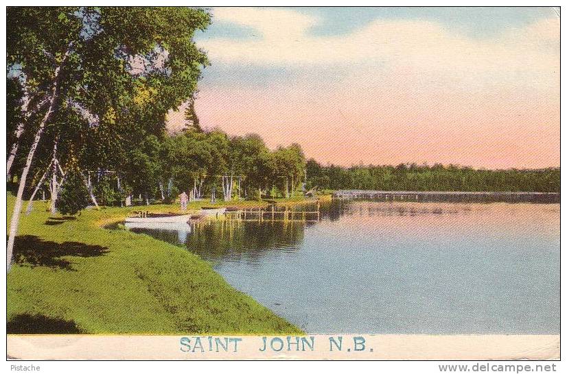 Saint John NB New Brunswick - Souvenir Greetings - 1947 - Circulée Used - St. John