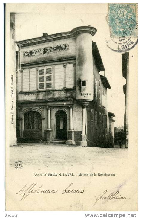 42 - Belle CPA Précurseur Saint Germain Laval - Maison De La Renaissance - Saint Germain Laval