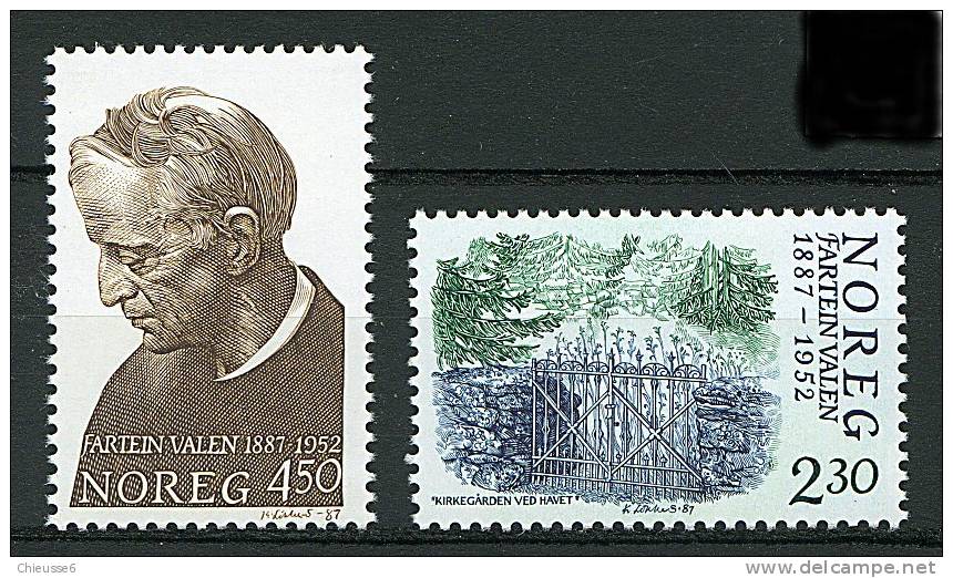 Norvège ** N° 929 / 930 - Fartien Valen - Unused Stamps