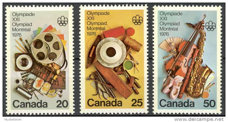 Canada 1976 Mi. 621-23 Olympic Games Montreal Set MNH - Neufs