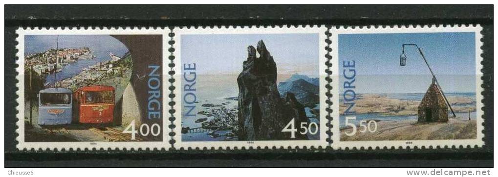 Norvège ** N° 1113 à 1115 - Paysages De Norvège - Unused Stamps