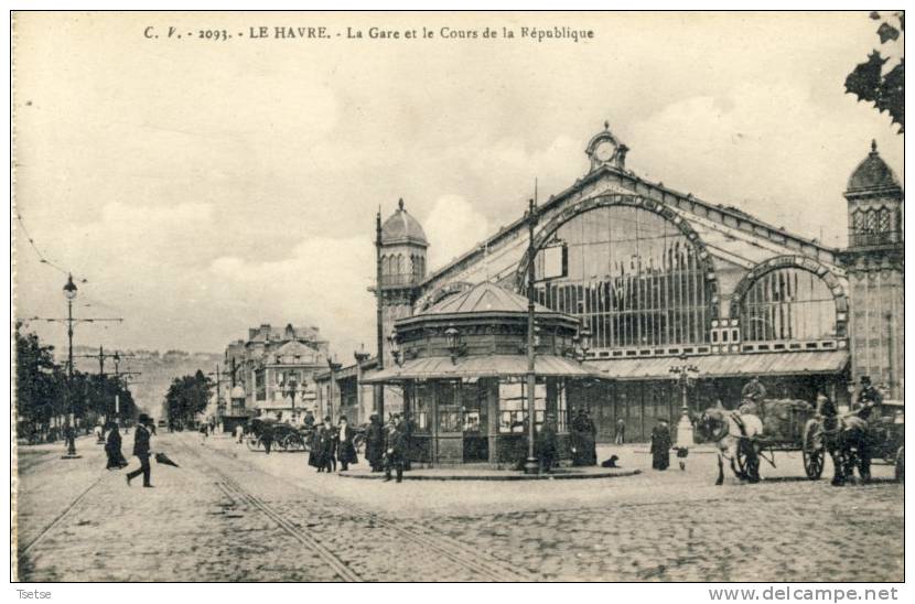 Le Havre - La Gare Et Le Cours De La République - Cap De La Hève