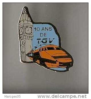 Pin's TGV,"10 Ans De TGV",SNCF,train - TGV