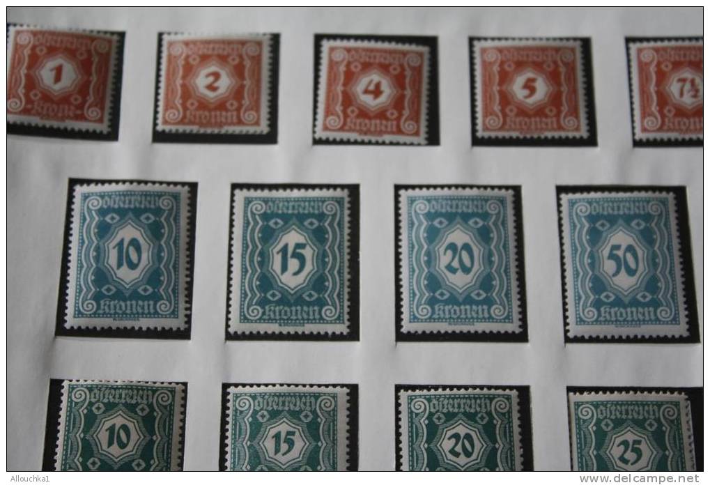 AUTRICHE  OSTERREICH  1922-  15 TIMBRES -STAMPS NEUFS * ET OBLITERES - Ungebraucht