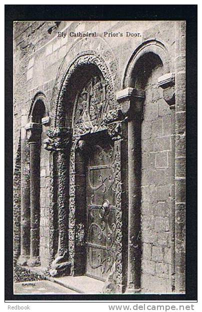 2 Early Postcards Ely Cathedral - Prior's Door & South Aisle Of Nave - Cambridgeshire - Ref 405 - Ely