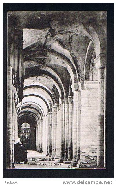 2 Early Postcards Ely Cathedral - Prior's Door & South Aisle Of Nave - Cambridgeshire - Ref 405 - Ely