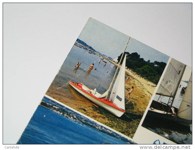 LOT 378 -1- Carte Postale Sur Arradon  Multivues Dans L´état Pliures - Arradon