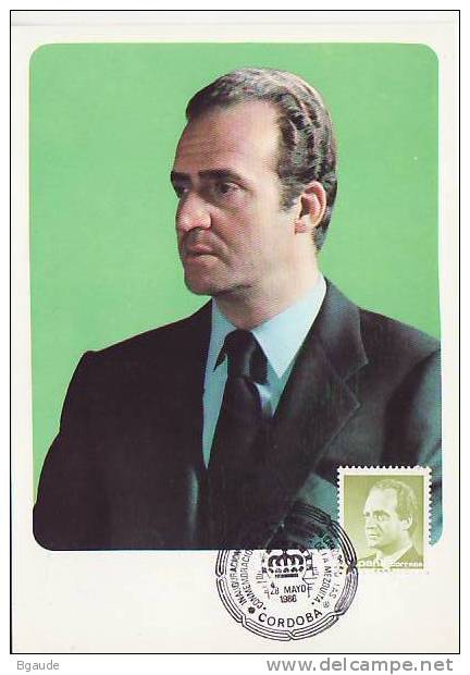 ESPAGNE Carte Maximum Num-Yvert 2459 JUAN CARLOS - Cartes Maximum