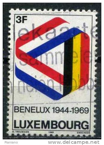 PIA - LUSSEMBURGO - 1969 :  25° Del BENELUX - (Yv  743) - Gebruikt