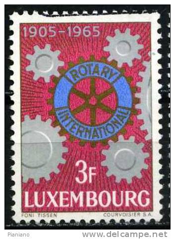 PIA - LUSSEMBURGO - 1965 : 60° Del Rotary Internazionale - (Yv  668) - Gebruikt
