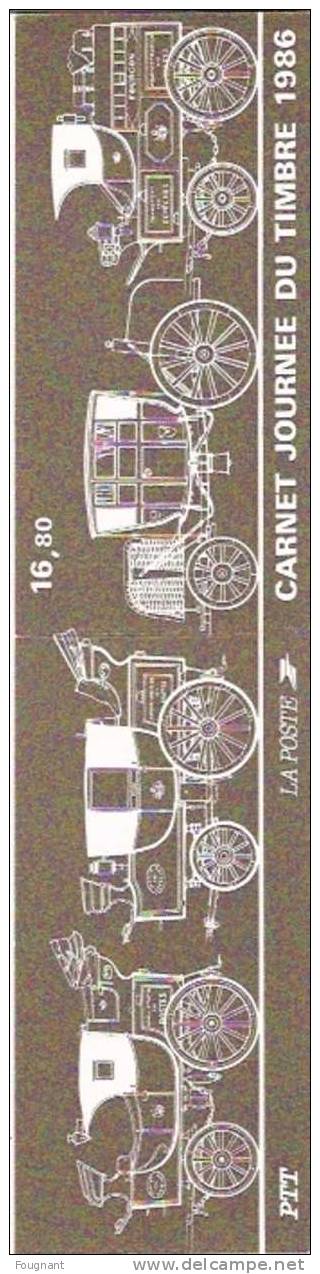 FRANCE:1986:N°BC 2411 A NSC.Journée Du Timbre..Bande Carnet  Pliée. - Journée Du Timbre