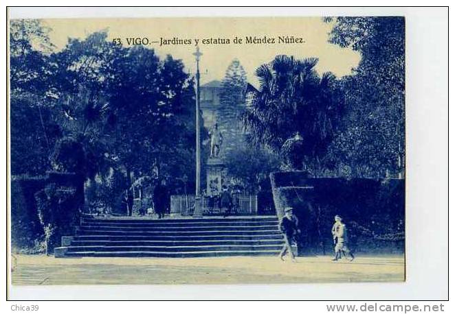 006151  -  VIGO  -  Jardines Y Estatua De Méndez Nunez - Pontevedra