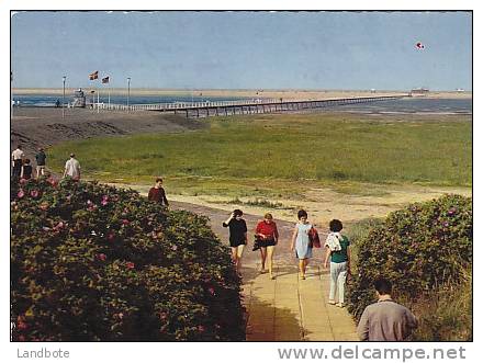 St. Peter-Ording Bühne Und Brücke Zur Sandbank Nordseeheil - Und Schwefelbad - St. Peter-Ording