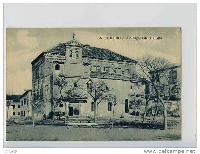006163/66  -  TOLEDO  -  La Sinagoga Del Transito  +  Pub Antigua Casa Labrador - MAZAPAN - Juan Esteban - Judaisme