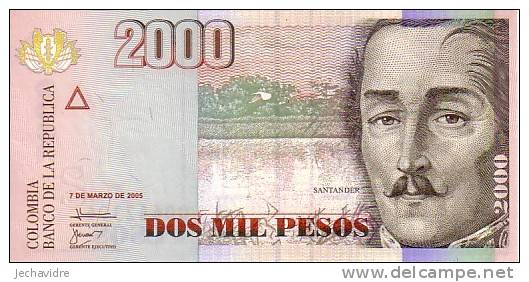 COLOMBIE  2 000 Pesos  Daté Du 07-03-2005   Pick 457    ***** BILLET  NEUF ***** - Kolumbien