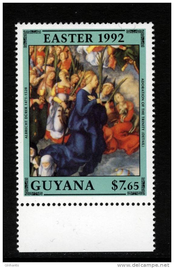 GUYANA - 1992 EASTER $7.65 PAINTING BY DURER VERY FINE MNH ** - Easter