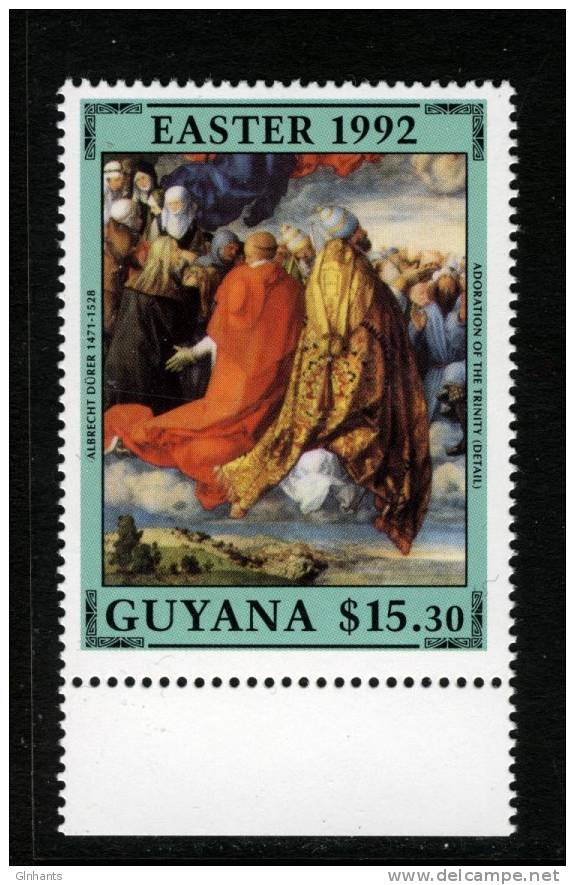 GUYANA - 1992 EASTER $15.30 PAINTING BY DURER VERY FINE MNH ** - Guyana (1966-...)