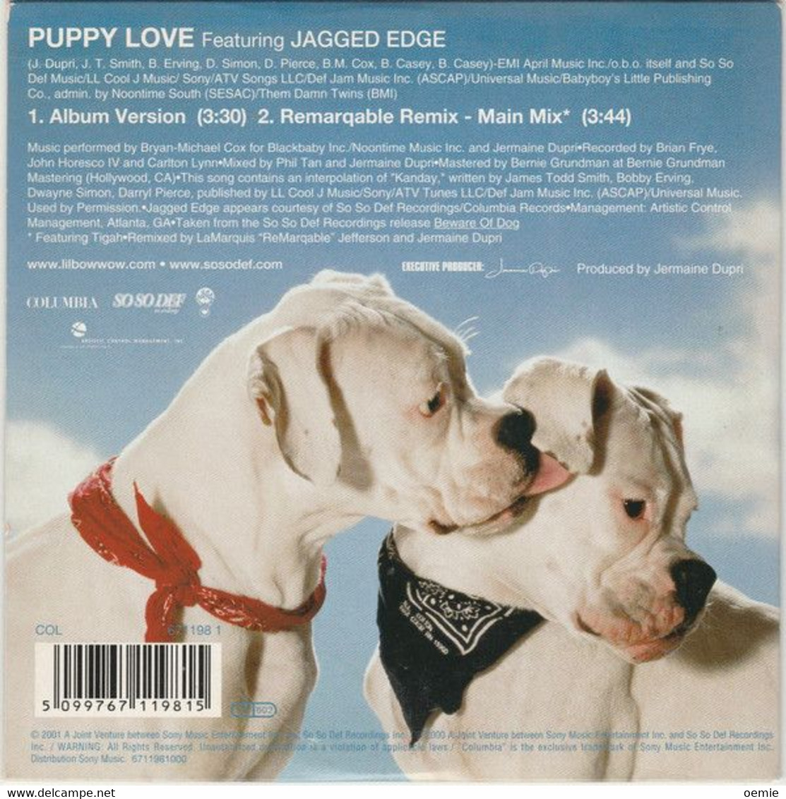 LIL  BOW  WOW   //   PUPPY  LOVE  //   Cd Single  Single Neuf Sous Cellophane - Rap En Hip Hop