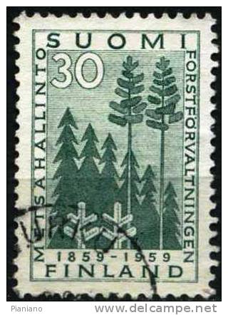 PIA - FINLANDIA - 1959 : 100° Dell'Amminiastrazione Delle Foreste E Della Prima Segheria A Vapore  - (Yv 483-84) - Used Stamps