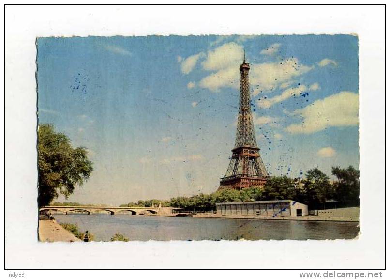 - FRANCE 75 . PARIS . LA TOUR EIFFEL ET LA SEINE - De Seine En Haar Oevers