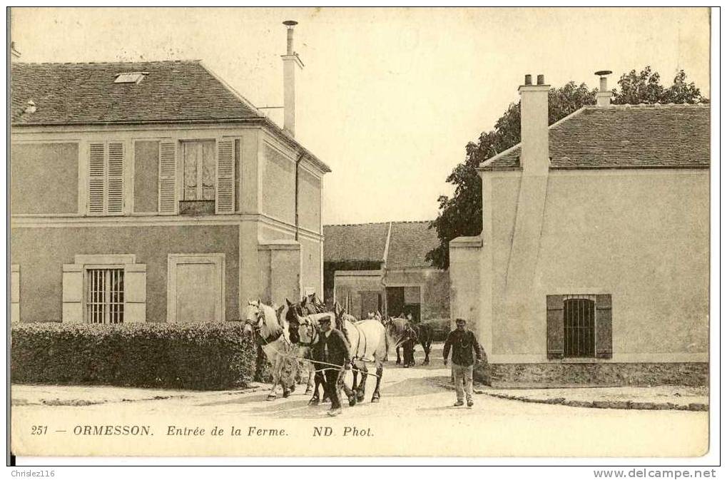 94 ORMESSON Entrée De La Ferme  Superbe - Ormesson Sur Marne