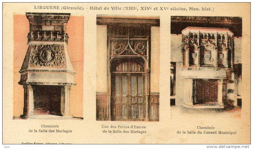 CPA-33- LIBOURNE-Hôtel De Ville (XIIIe, XIVe,et XVe Siècles, Mon. Hist.) -558 - Libourne