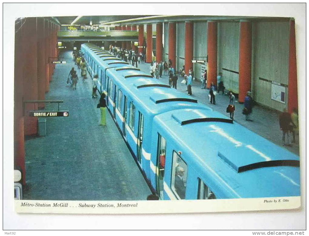 MONTREAL METRO STATION MCGILL - Métro