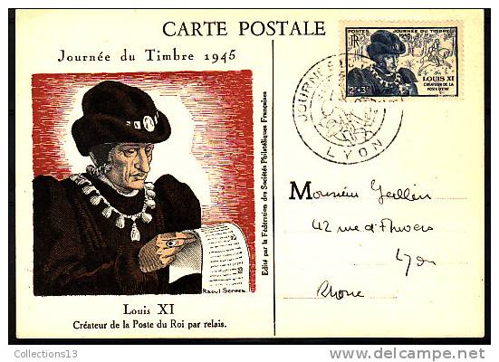 FRANCE -  743 Sur Carte 1er Jour - 1940-1949