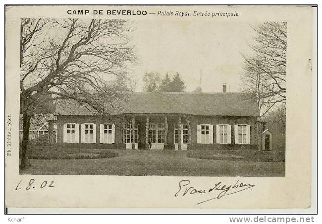 CP De BEVERLOO ( Beverlo )" Camp De Beverloo - Palais Royal - Entrée Principale " Relais De HECHTEL . - Beringen