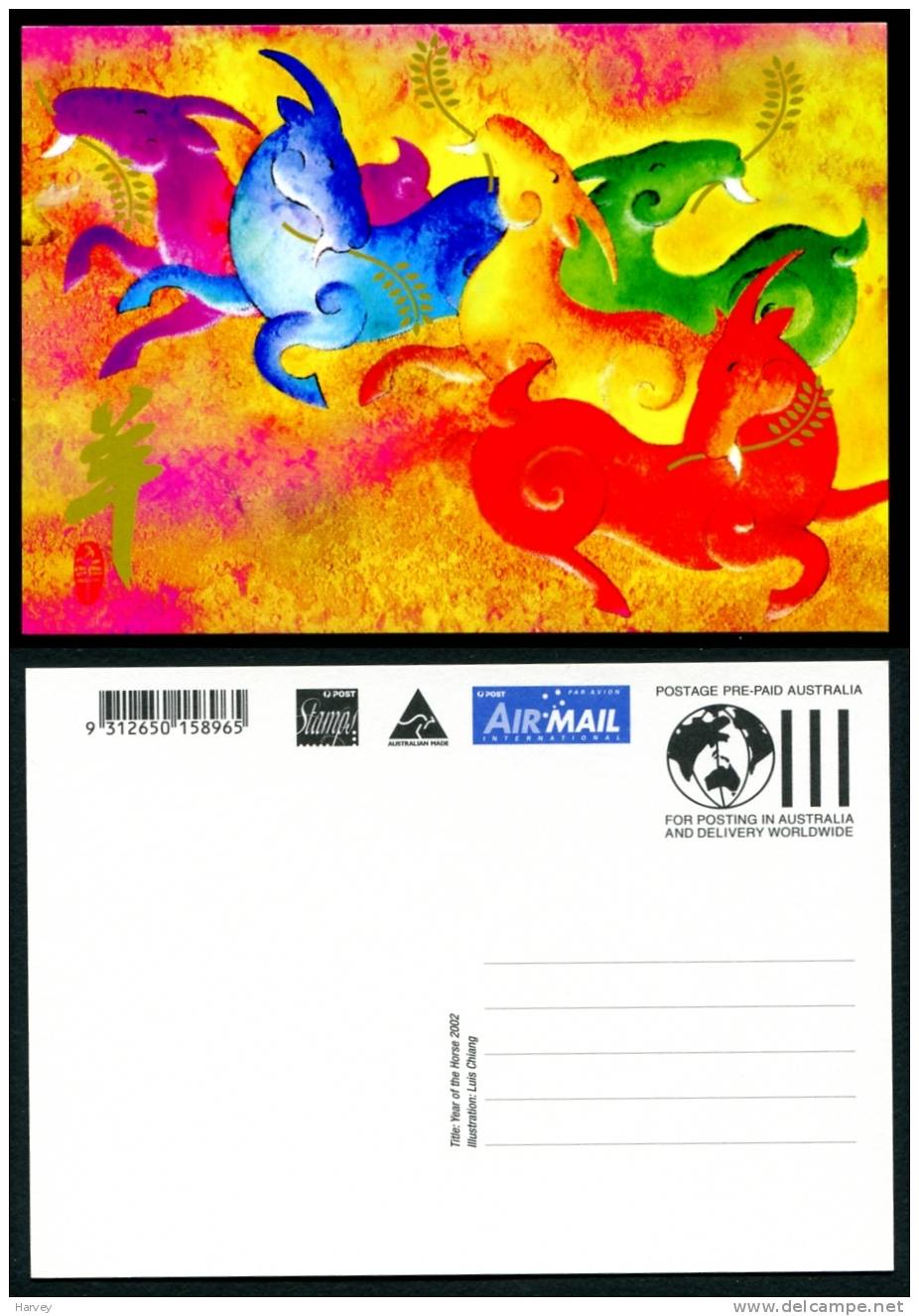 Carte Entier Postal - Australie - Année De La Chèvre - Astrologie