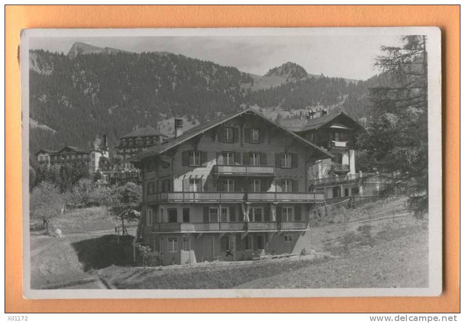 F245 Villars, Pension Dent Du Midi. Cachet Pex-Chesières 1930 Vers Pully. Ed. Butner Villars Sur Ollon. - Ollon