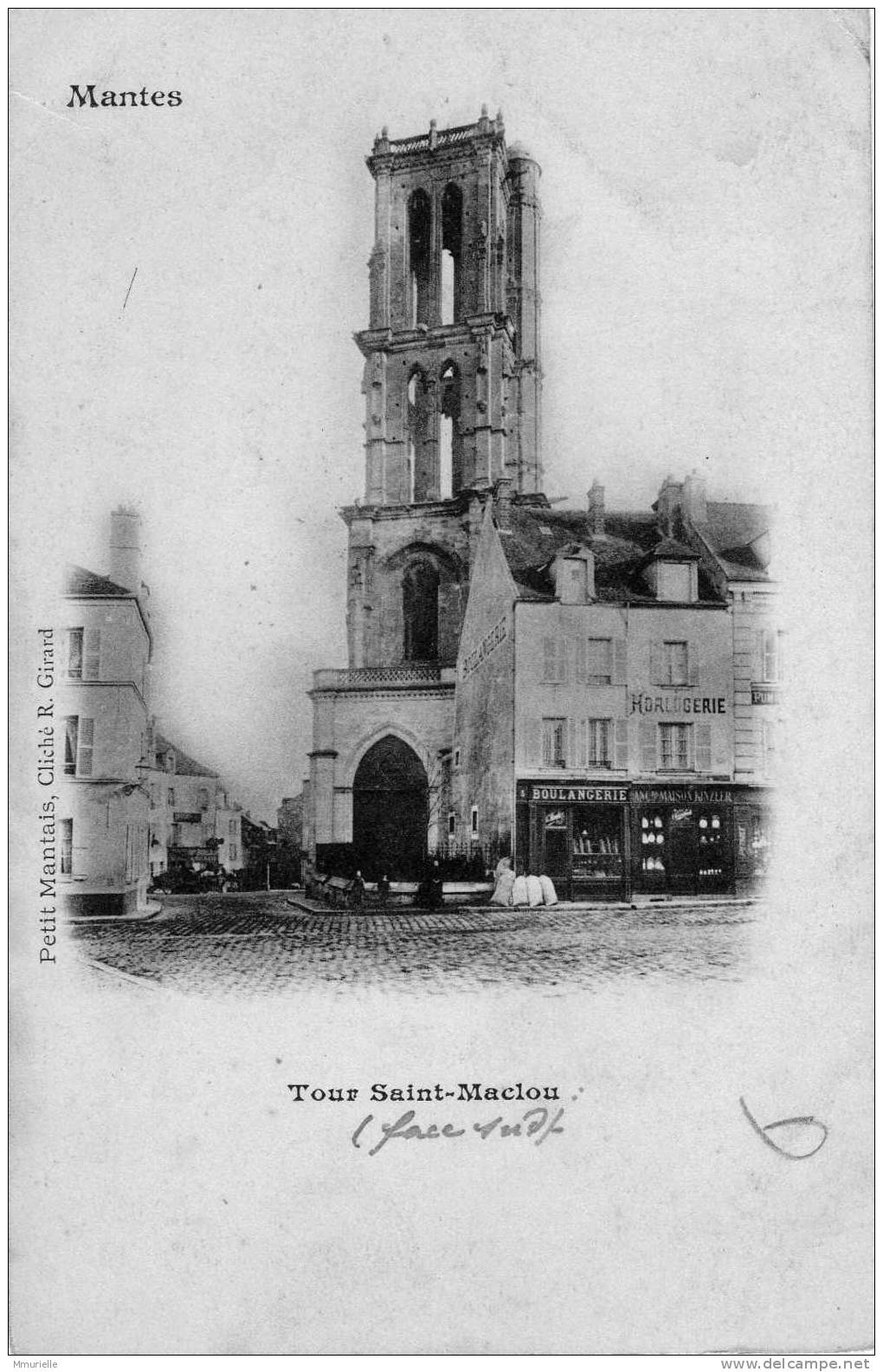 YVELINES-MANTES Tour Saint Maclou Face Sud-MB - Mantes La Ville