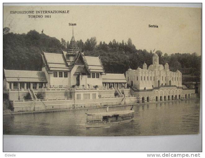 Esposizione Internazionale Torino 1911 Pavilion Of The Servia And Siam Serbie Siam - Thaïlande