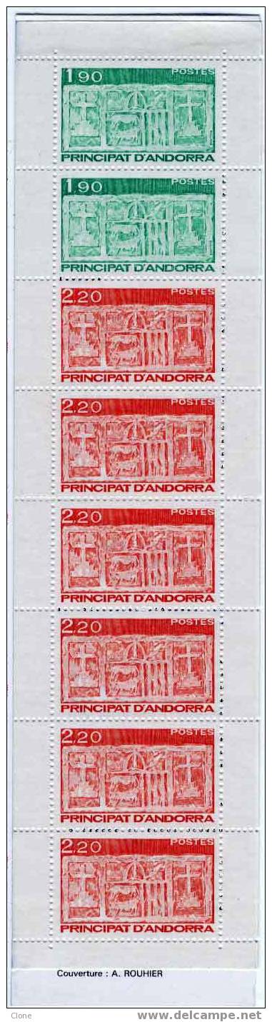 Andorre Français - Carnet 1 (YT) - 2 X 356** Et 6 X 357** (Série Courante). - Postzegelboekjes