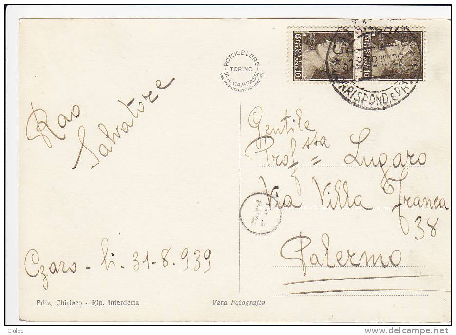 $-0136-  CATANZARO - SCUOLA INDUSTRIALE - F.G. - VIAGGIATA 1939 - ITALY - Catanzaro