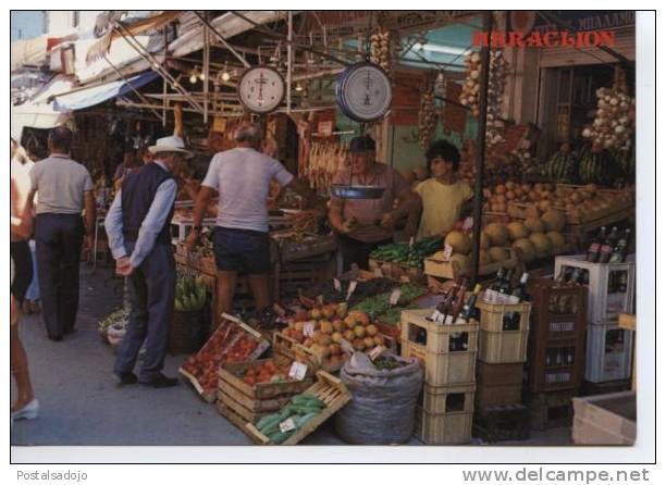 (GRE71) HERAKLION . LE MARCHE . THE MARKET . MERCADO - Grèce