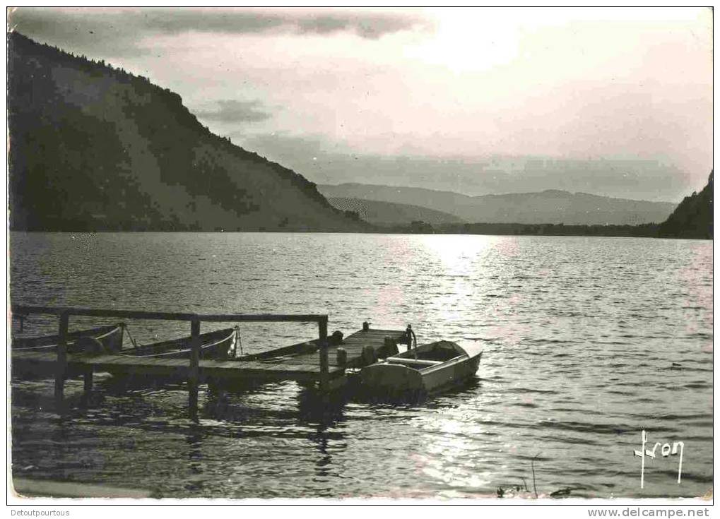 NANTUA Ain : Coucher De Soleil Sur Le Lac 1966 - Nantua