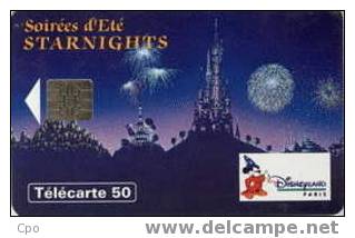 # France 465A F480A STARNIGHTS DISNEY 50u So5 06.94  -disney-  Tres Bon Etat - 1994