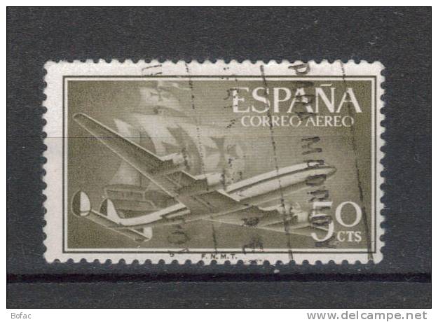 268  OBL  ESPAGNE  Y  & T  "caravelle De Colmb & Superconstéllation"" - Oblitérés